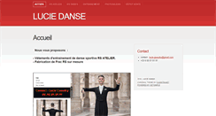 Desktop Screenshot of lucie-danse.fr