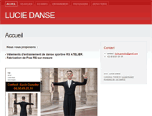 Tablet Screenshot of lucie-danse.fr